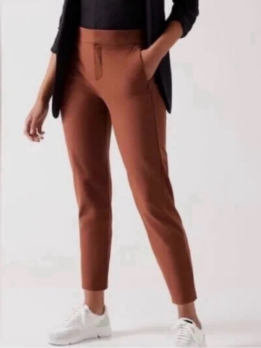 Athleta Women's Stellar High Rise Trouser Pants 12 Large